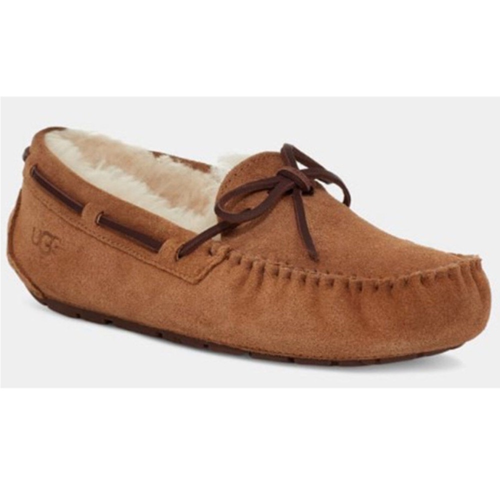 Brand New - UGG Brown Suede Moccasin Slippers